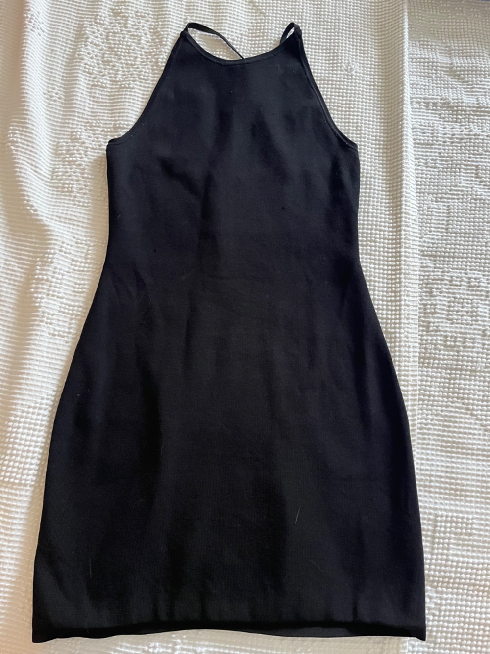 Aritzia Babaton Black Racerback Fitted Dress